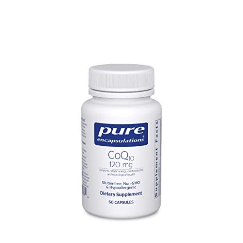 Pure Encapsulations CoQ10 120 mg - Coenzyme Q10 Supplement for Heart Health, Energy, Antioxidants, Brain &amp; Memory Health - Cellular Health, Cognition &amp; Cardiovascular Support* - 60 Capsules