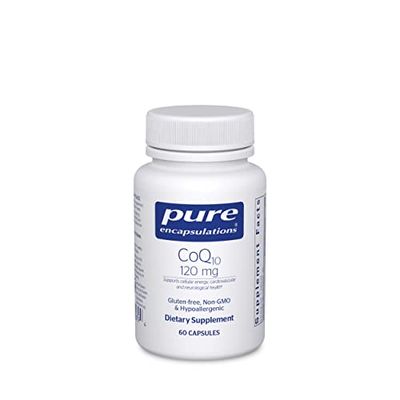 Pure Encapsulations CoQ10 120 mg - Coenzyme Q10 Supplement for Heart Health, Energy, Antioxidants, Brain &amp; Memory Health - Cellular Health, Cognition &amp; Cardiovascular Support* - 60 Capsules