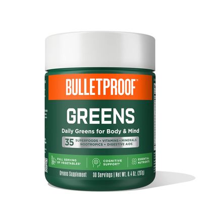 Bulletproof Greens, 8.4 Ounces, Daily Greens Powder with Superfoods and Nootropics, Full Serving of Vegetables, Essential Nutrients