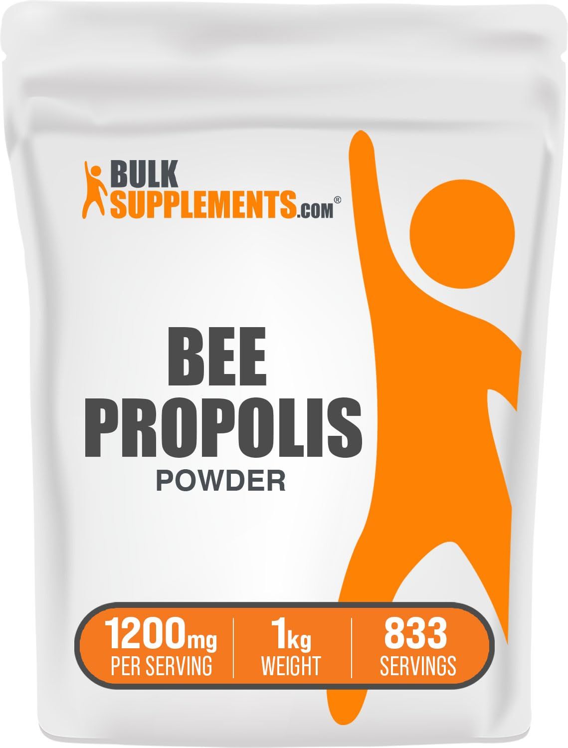 BulkSupplements.com Bee Propolis Powder - Bee Propolis Supplement, Antioxidant Source - for Immune Support, Natural &amp; Gluten Free, 1200mg per Serving, 1kg (2.2 lbs) (Pack of 1)