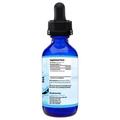 Absonutrix Serrapeptase Enzyme 583mg,125000 spu, 4 Oz drops, 200 Servings, Made in USA, Quick Absorption, Quality Ingredients, Third-Party Tested, Non-GMO, GMP Certified, Cruelty Free Products
