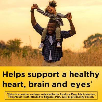 Nature Made Omega 3 Fish Oil 1200 mg, Fish Oil Supplements as Ethyl Esters, Omega 3 Fish Oil for Healthy Heart, Brain and Eyes Support, One Per Day, Omega 3 Supplement with 100 Softgels