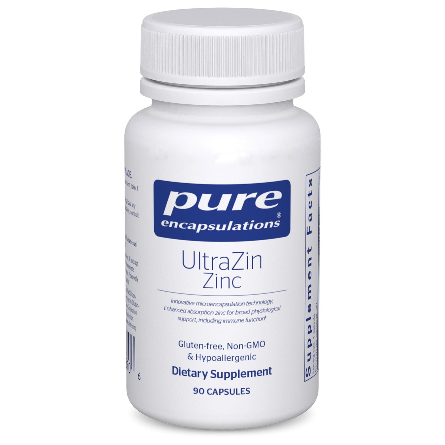 Pure Encapsulations UltraZin Zinc | Enhanced Absorption Mineral Support for Metabolism and Immune Health* | 90 Capsules
