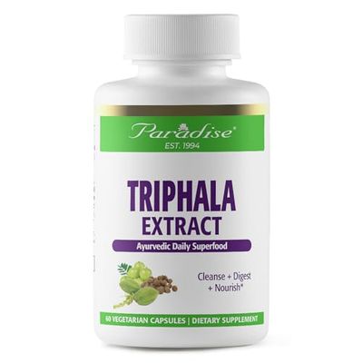 Paradise Herbs Triphala Extract, Super Potent, Ultra Pure, Vegan, Non GMO, Gluten Free, 60 Vegetarian Capsules