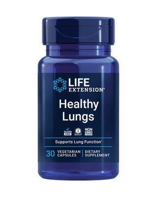 Life Extension Healthy Lungs - Lung Support Supplement - Helps Maintain Lung &amp; Breathing Health with Boswellia, Bael, Saffron, Andrographolide - Gluten-Free, Once Daily - 30 Vegetarian Capsules