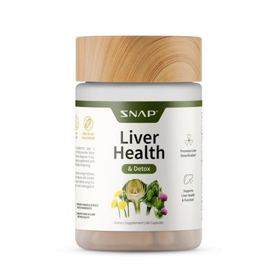 Snap Supplements Liver Health Support Supplement, Natural Liver Cleanse Detox and Repair, 60 Count