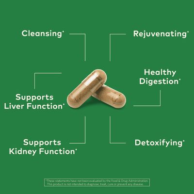 Organic India Liver and Kidney Cleanse Detox Repair - Herbal Supplement - Detoxify &amp; Rejuvenate, Supports Healthy Liver &amp; Kidney Function, Vegan, USDA Certified Organic, Non-GMO - 90 Capsules