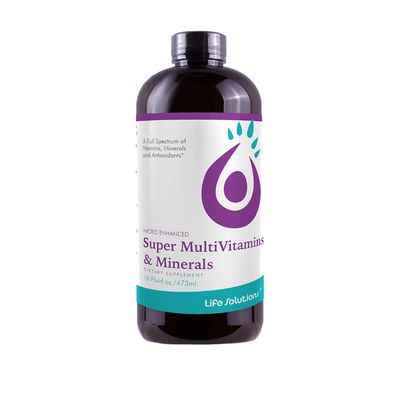 Liquid Super Multivitamin and Minerals - Premium Liquid Vitamins for Enhanced Absorption - Daily Liquid Multivitamin Supplement for Optimal Health and Wellness - 16 oz