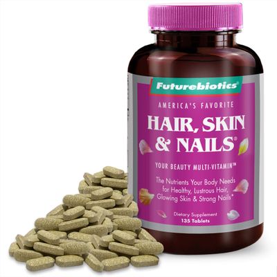 Futurebiotics Hair, Skin, &amp; Nails Beauty Multivitamin, 135 Tablets