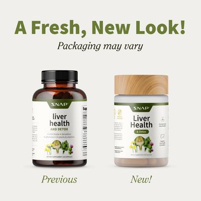 Snap Supplements Liver Health Support Supplement, Natural Liver Cleanse Detox and Repair, 60 Count