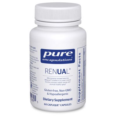 Pure Encapsulations Renual | Urolithin A Supplement | Support for Muscle Function, Cellular Energy Production, Mitochondrial Health, and Healthy Aging* | 60 Caplique Capsules