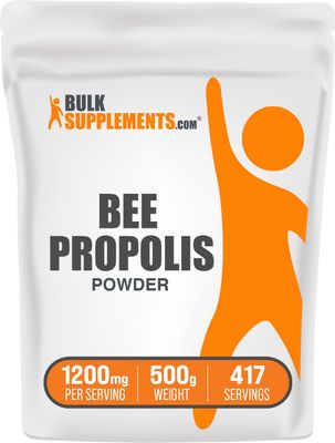 BulkSupplements.com Bee Propolis Powder - Dietary Supplement for Antioxidant Support - Natural, Gluten Free - 1200mg per Serving, 417 Servings (500 Grams - 1.1 lbs)