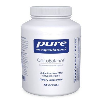 Pure Encapsulations OsteoBalance | Hypoallergenic Supplement to Promote Calcium Absorption and Enhance Healthy Bone Mineralization* | 351 Capsules