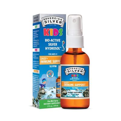 Sovereign Silver Bio-Active Silver Hydrosol Liquid for Kids Immune Support - Fine Mist, 2 oz.