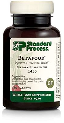 Standard Process Betafood - Digestive Health and Liver Support Supplement with Whole Food Blend of Oat Flour, Organic Beet Root, and Organic Beet Juice - 180 Tablets