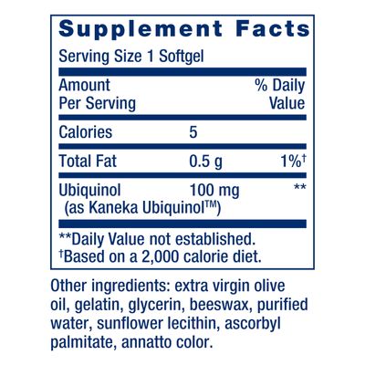 Life Extension Super Ubiquinol CoQ10 100 mg - For Heart Health &amp; Anti-Aging - Cholesterol &amp; Energy Management Supplement - Coenzyme Q10 for Organs - Gluten-Free, Non-GMO - 60 Softgels