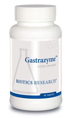 Biotics Research Gastrazyme Digestive Support, Gastrointestinal Health, Supplies Vitamin U Complex, Chlorophyllins, Gamma Oryzanol, 90 Tabs