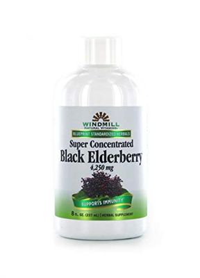 Windmill Natural Vitamins Super Concentrated Black Elderberry, Supports Immune System, Rich in Antioxidants, 8 Fl Oz