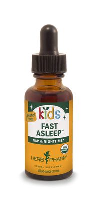 Herb Pharm Kids Certified-Organic Alcohol-Free Fast Asleep Liquid Herbal Formula, 1 Ounce (FKSLEEP01)