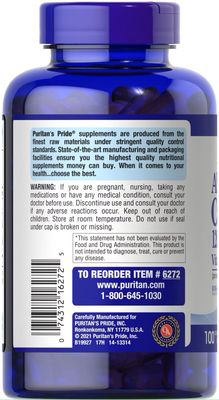 Puritan's Pride Absorbable Calcium 1200 mg with Vitamin D 1000 IU, 100 Softgels