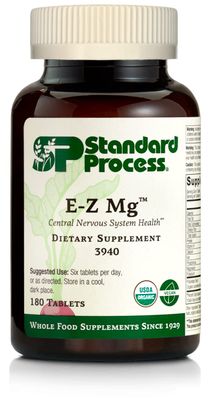 Standard Process - E-Z Mg - Plant-Based, Multiform, Organic, Supports Patients with Inadequate Dietary Magnesium Intake - 180 Tablets
