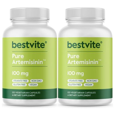 BESTVITE Artemisinin 100mg (240 Vegetarian Capsules) (2-Pack) - No Stearates - No Flow Agents - Vegan - Gluten Free - Non GMO