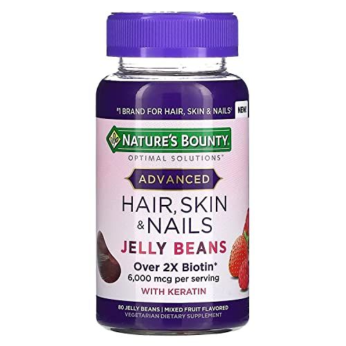 Nature&#39;s Bounty Advanced Hair, Skin, and Nails Jelly Beans 80ct, 1 ea