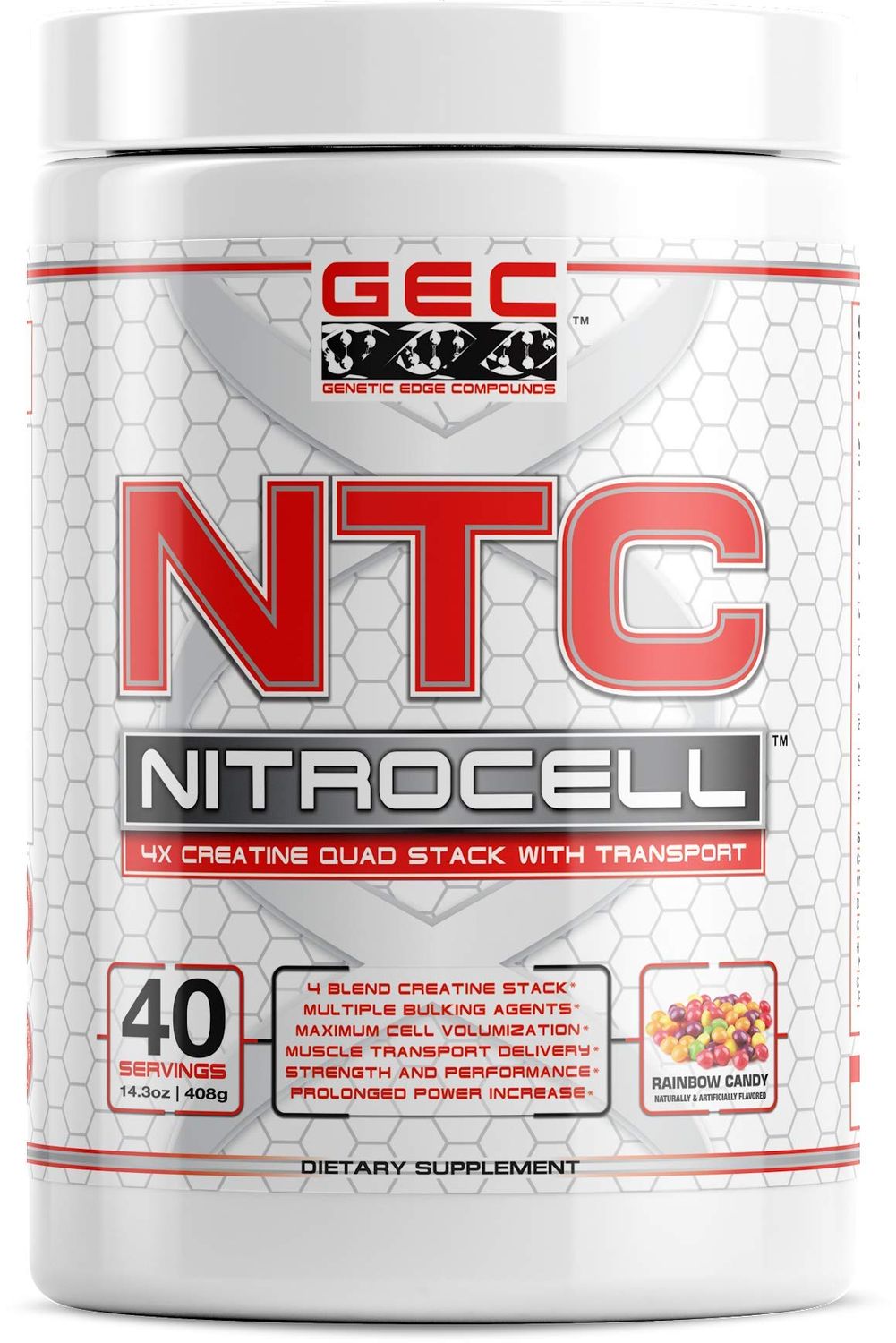 GEC NTC NITROCELL 4X CREATINE Quad Pack (Rainbow Candy)