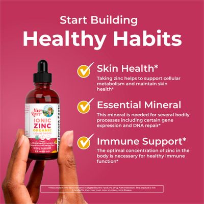 MaryRuth Organics Strawberry Lemon Ionic Zinc, 4 FZ