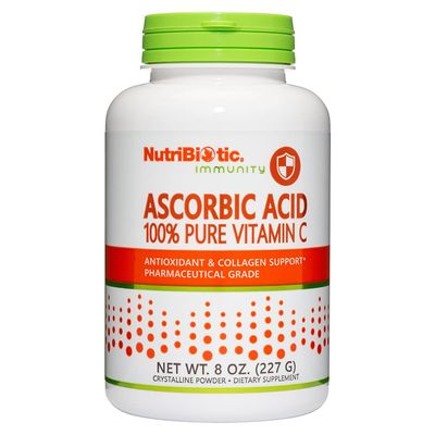 NutriBiotic Ascorbic Acid Vitamin C Powder, 8 Oz | Pharmaceutical Grade L-Ascorbic Acid, 2000 Mg Per Serving | Essential Immune &amp; Antioxidant Collagen Support Supplement | Vegan, Gluten &amp; GMO Free