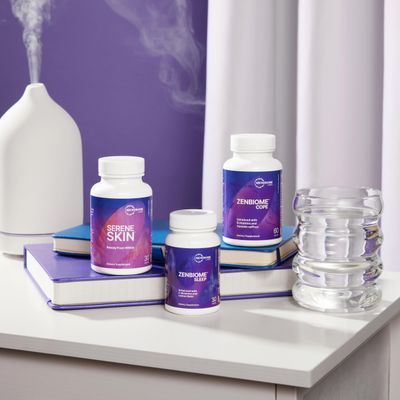 Microbiome Labs SereneSkin - Spore Based Probiotic Complex with Vitamin K2 MK7 for Skin Clarity & Gut Health Support - Daily Probiotic Skincare - Soothe The Gut-Skin Axis (30 Capsules)