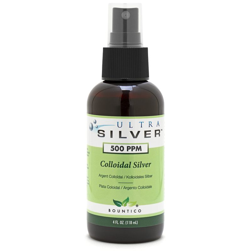 Ultra Silver Colloidal Silver | 500 PPM | 4 Ounce | Fine Mist Spray