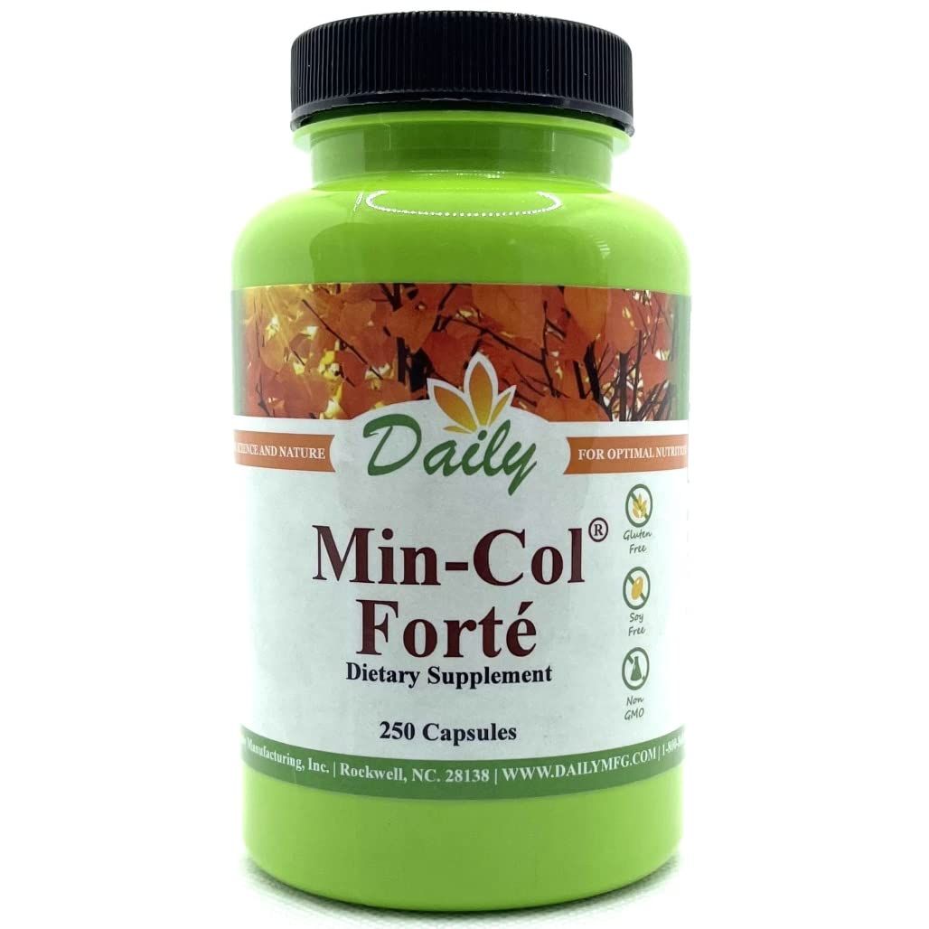 Daily Manufacturing Min-Col Forte (Soft Rock Phosphate &amp; Calcium Gluconate) 250 Vegetarian Capsules