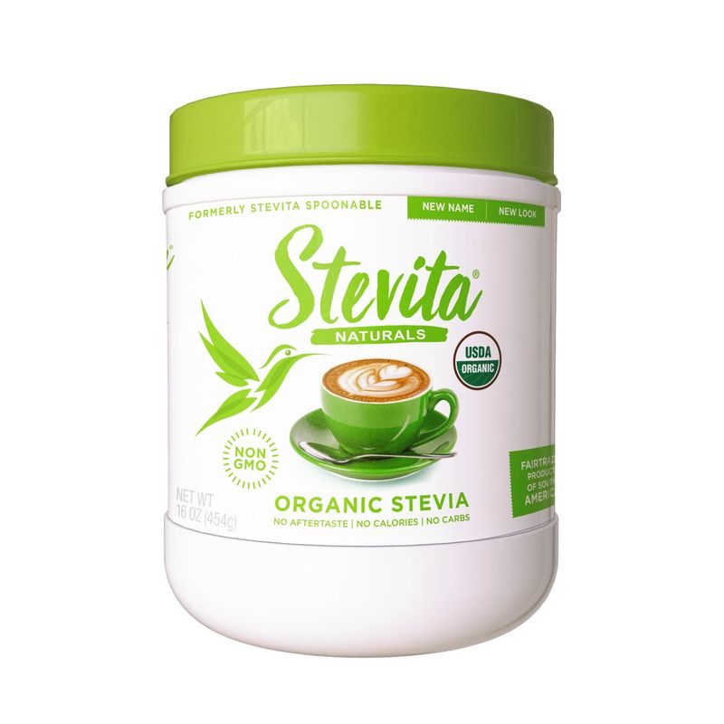 Stevita Organic Stevia - 16 oz - Stevia &amp; Erythritol All-Natural Sweetener, No Calories - USDA Organic, Non-GMO, Vegan, Keto, Paleo, Gluten Free - 908 Servings