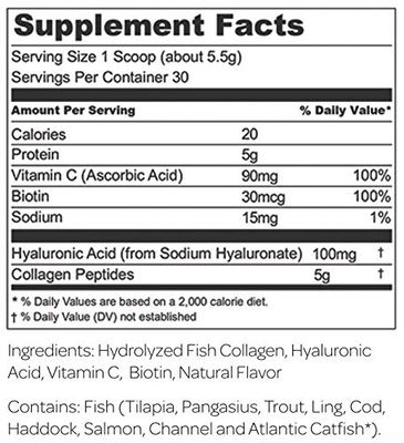 Collagen For Her - Marine Collagen Beauty Blend - Hydrolyzed Collagen Protein Powder, Hyaluronic Acid, Biotin, Vitamin C | Hair, Skin, Nail Supplement for Women (30 Servings)