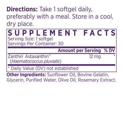 NAOMI Extra Strength Patented Astaxanthin 12mg Supplement from Alaskan Algae - Natural Support for Skin & Eye Health, Joint Support - Non-GMO, Gluten Free, 30 Softgels - 1 Month Supply