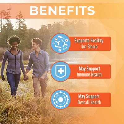 MaryRuth Organics Probiotic Turmeric + Extra GI Support | 62 Billion CFU | Organic Ingredients Turmeric Complex with Probiotics | Turmeric Curcumin Capsules for Digestion | Vegan | 60 Count