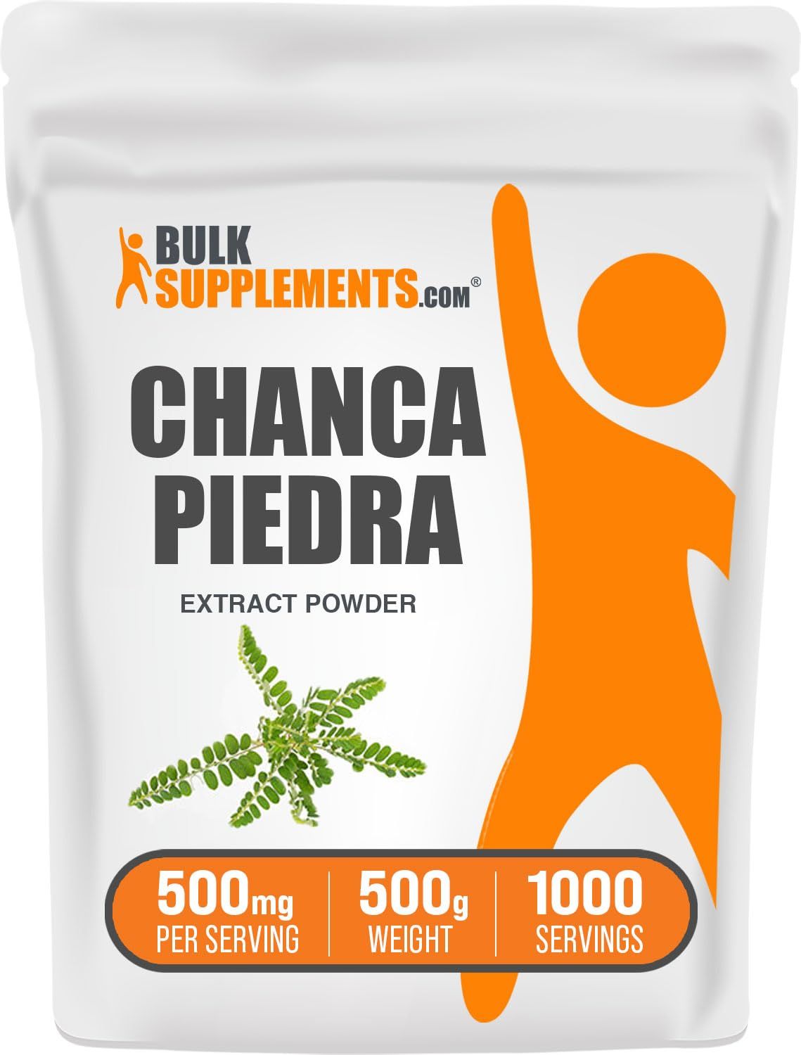 BulkSupplements.com Chanca Piedra Extract Powder - Chanca Piedra Stone Breaker, Herbal Supplement, Chanca Piedra Powder - Gluten Free, 500mg per Serving, 500g (1.1 lbs) (Pack of 1)
