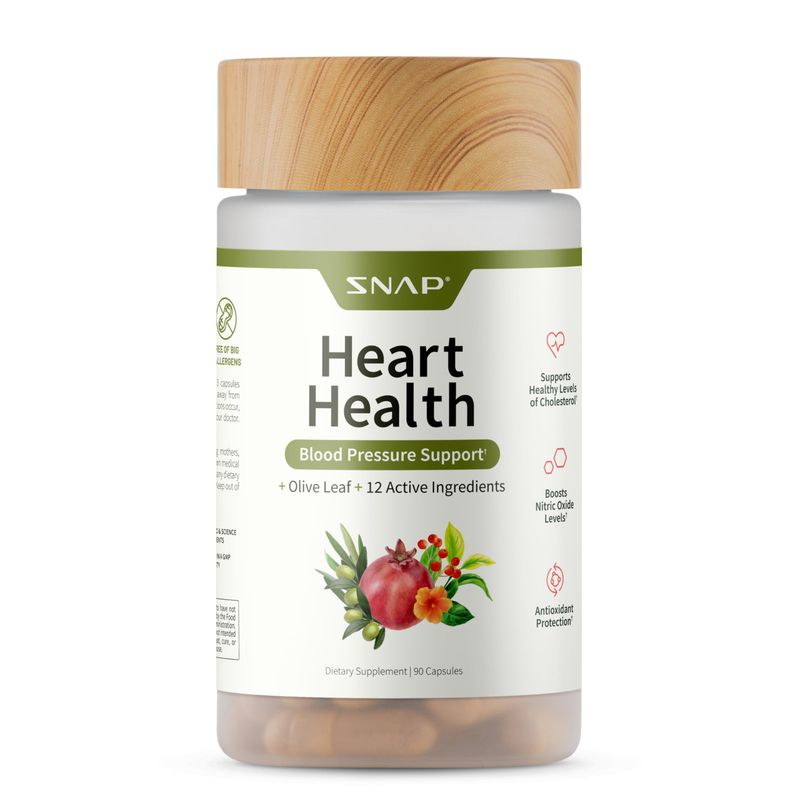 Snap Supplements Heart Health Supplements and Blood Circulation Supplements, 90 Capsules
