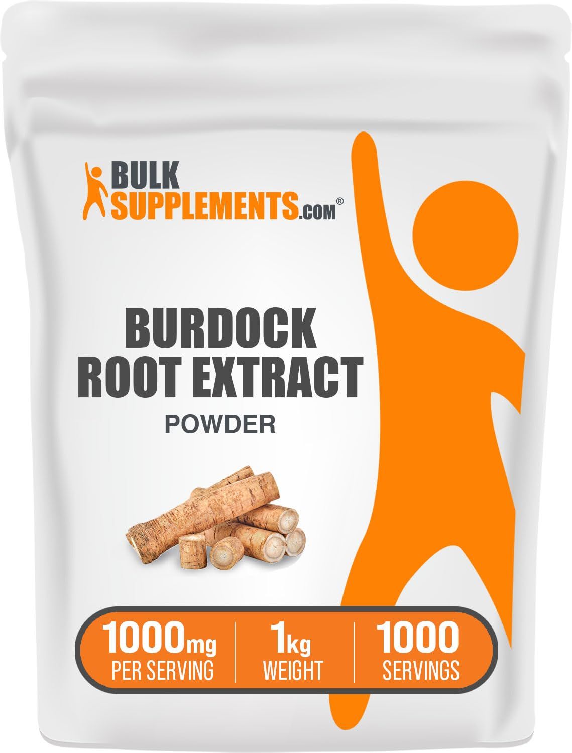 BulkSupplements.com Burdock Root Extract Powder - Burdock Root Supplement, Burdock Root Powder - Herbal Supplement, Gluten Free, 1000mg per Serving, 1kg (2.2 lbs) (Pack of 1)