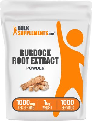 BulkSupplements.com Burdock Root Extract Powder - Burdock Root Supplement, Burdock Root Powder - Herbal Supplement, Gluten Free, 1000mg per Serving, 1kg (2.2 lbs) (Pack of 1)