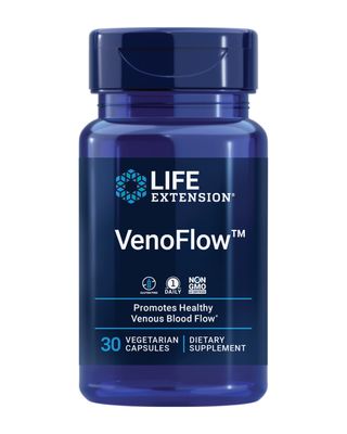 Life Extension VenoFlow - French Maritime Pine Bark and Soy Natto Extract Supplement for Healthy Blood Flow Circulation and Vascular Health - Gluten-Free, Non-GMO, Vegetarian - 30 Capsules