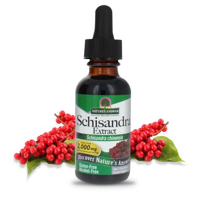 Nature&#39;s Answer Schisandra Berry 1oz Extract | Digestion Function Support | Supports Cognitive Improvement | Natural Stress Reliever | Single Count