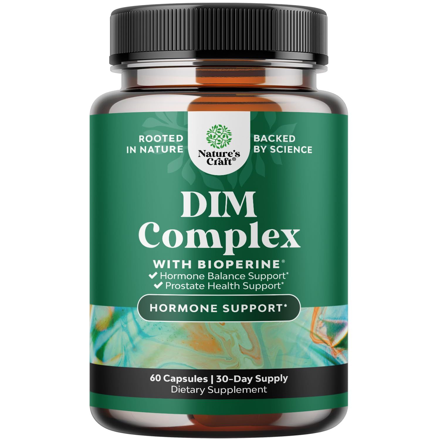 Extra Strength Diindolylmethane DIM Supplement - DIM Complex Men and Womens Hormone Balance Supplement with DIM SGS and Calcium D-Glucarate - Herbal DIM Supplement for Men and Women 30 Servings