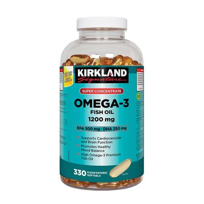 Kirkland Omega-3 Fish Oil 1000mg 300 Softgels