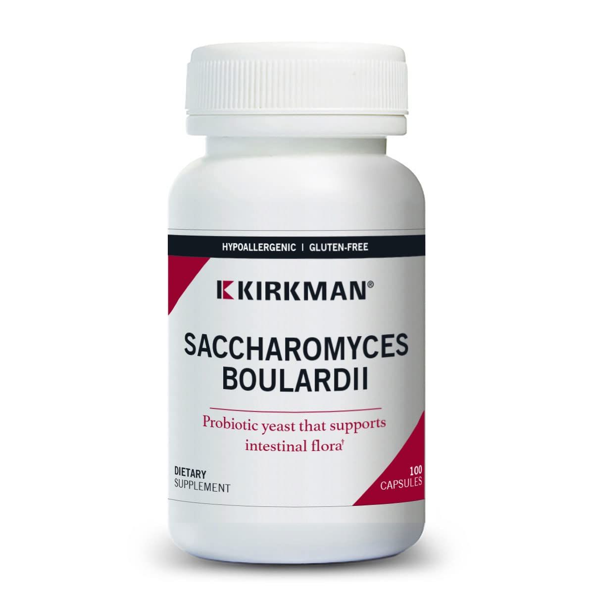 Kirkman Saccharomyces Boulardii - 3 Billion CFU - 100 Capsules by Kirkman Labs
