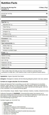 Sprouted Flax Golden Organic Traditions 8 oz Bag