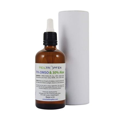 DMSO &amp; Aloe Arborescense by Dr. Hartmut Fischer (3.4 Fl Oz - 100ml), Heiltropfen