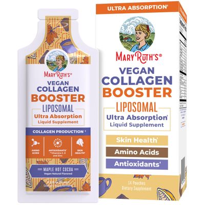 Collagen Booster Liposomal | Sugar Free | Liquid Collagen Booster with Vitamin C, Vitamin E, Zinc, Copper &amp; Silica | Skin Care &amp; Joint Support Supplement | Vegan | Non-GMO | Gluten Free | 14 Servings