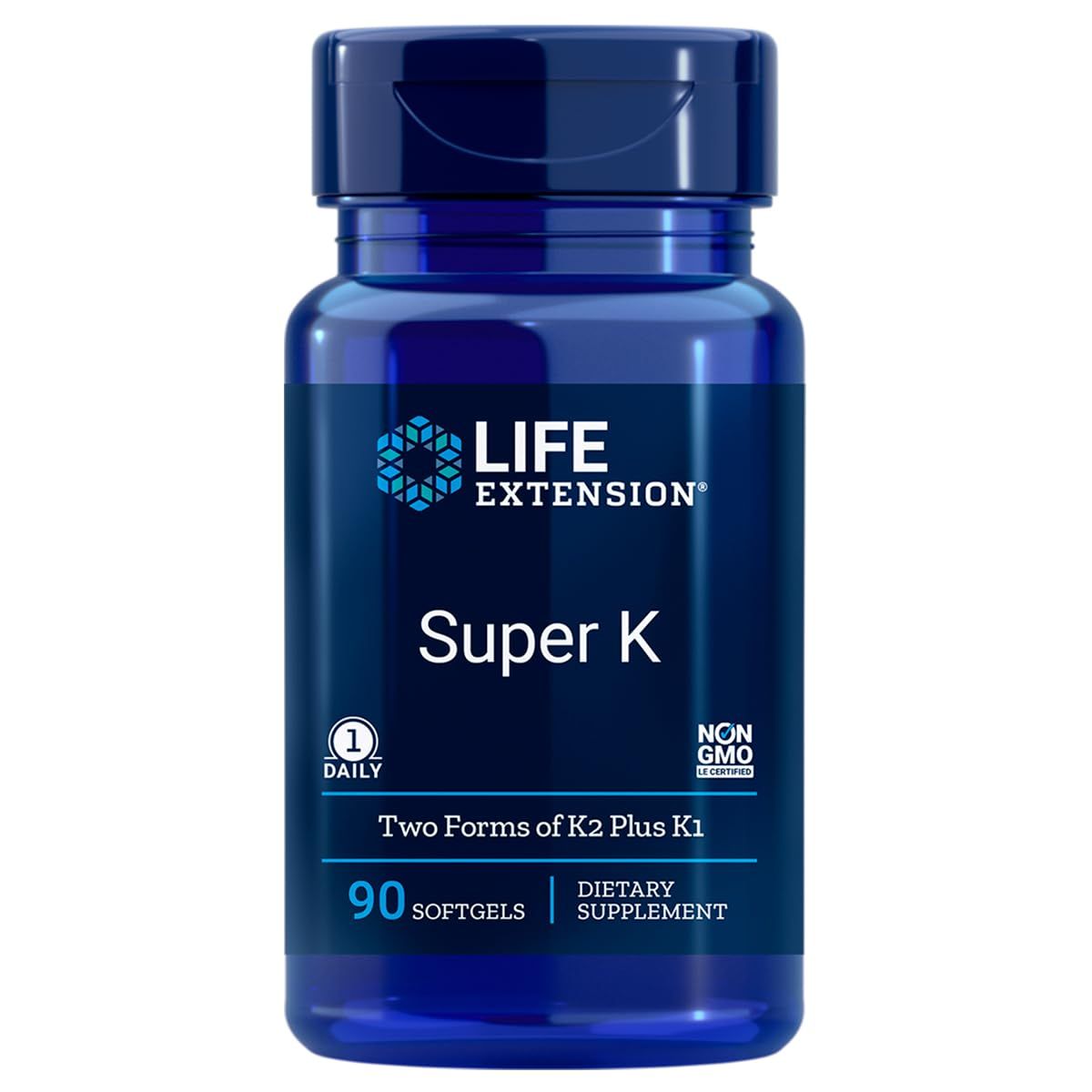 Life Extension Super K with Advanced K2 Complex Softgels,90 Count
